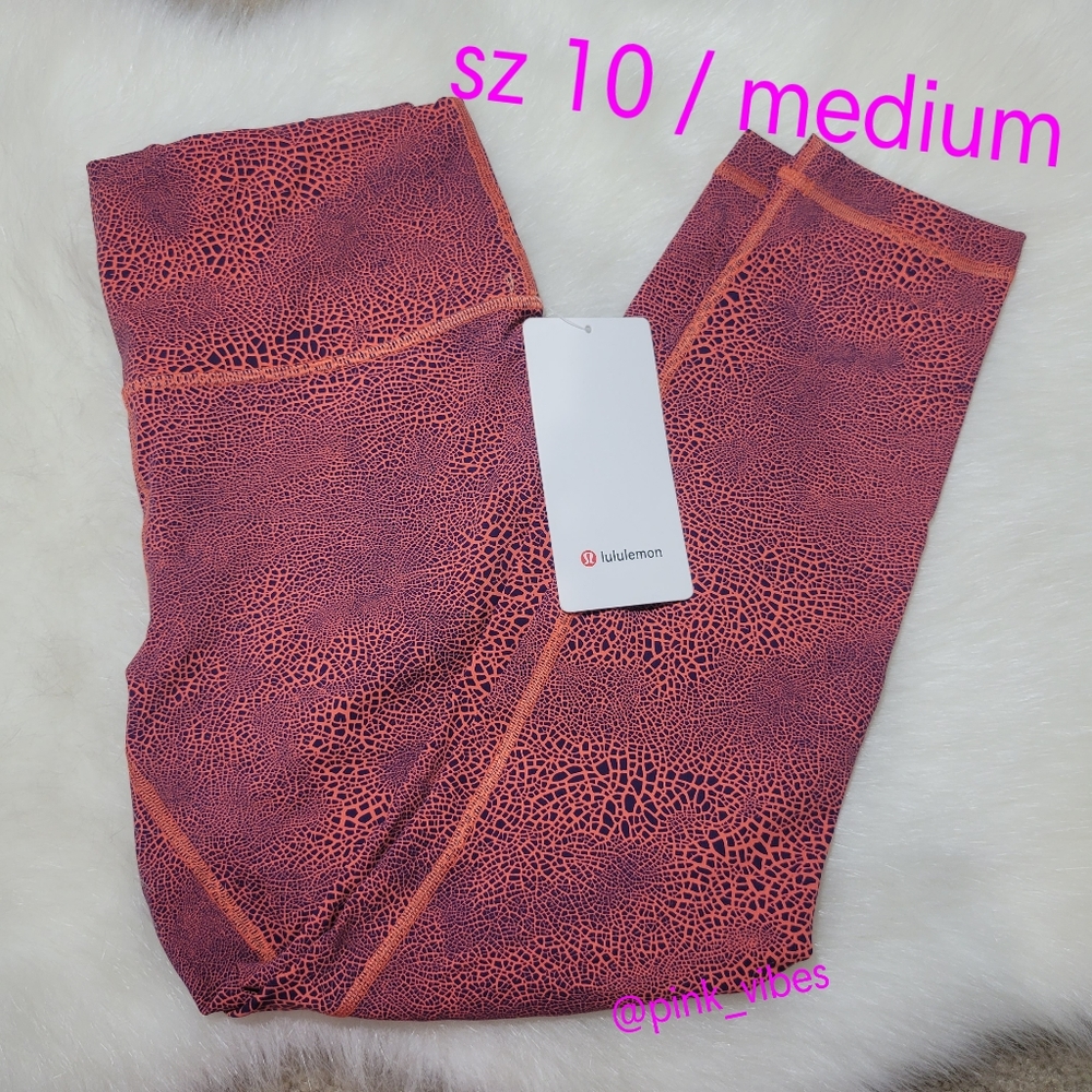 NWT Sz 10 Lululemon Wunder Train HR 25" Leggings